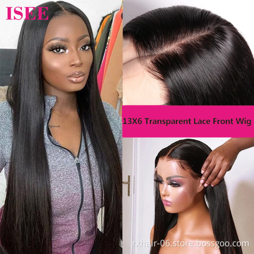 2021 New Arrival 13x6 13x4 T Part Lace Frontal Human Hair Wigs,Brazilian Virgin Remy Transparent T Lace Frontal Wig